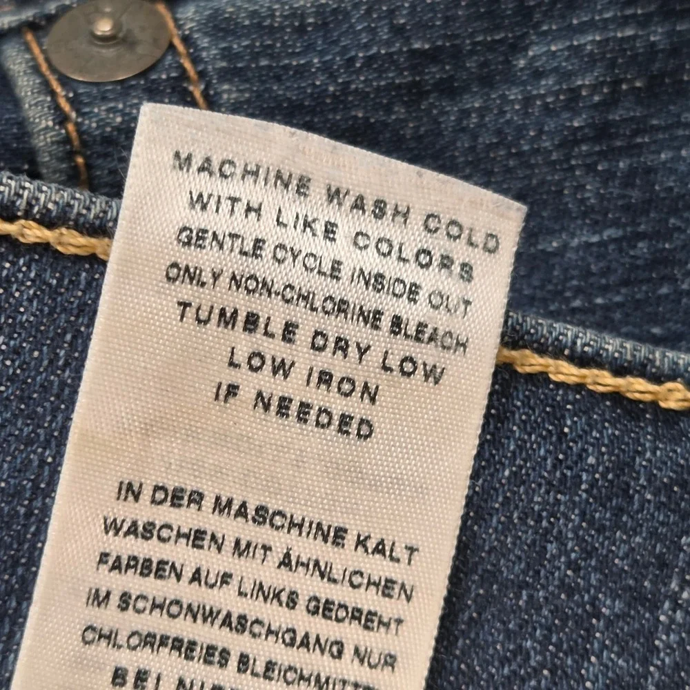 True Religion Ricky Relaxed Straight Jeans Mens 40 Blue Wash Made in USA